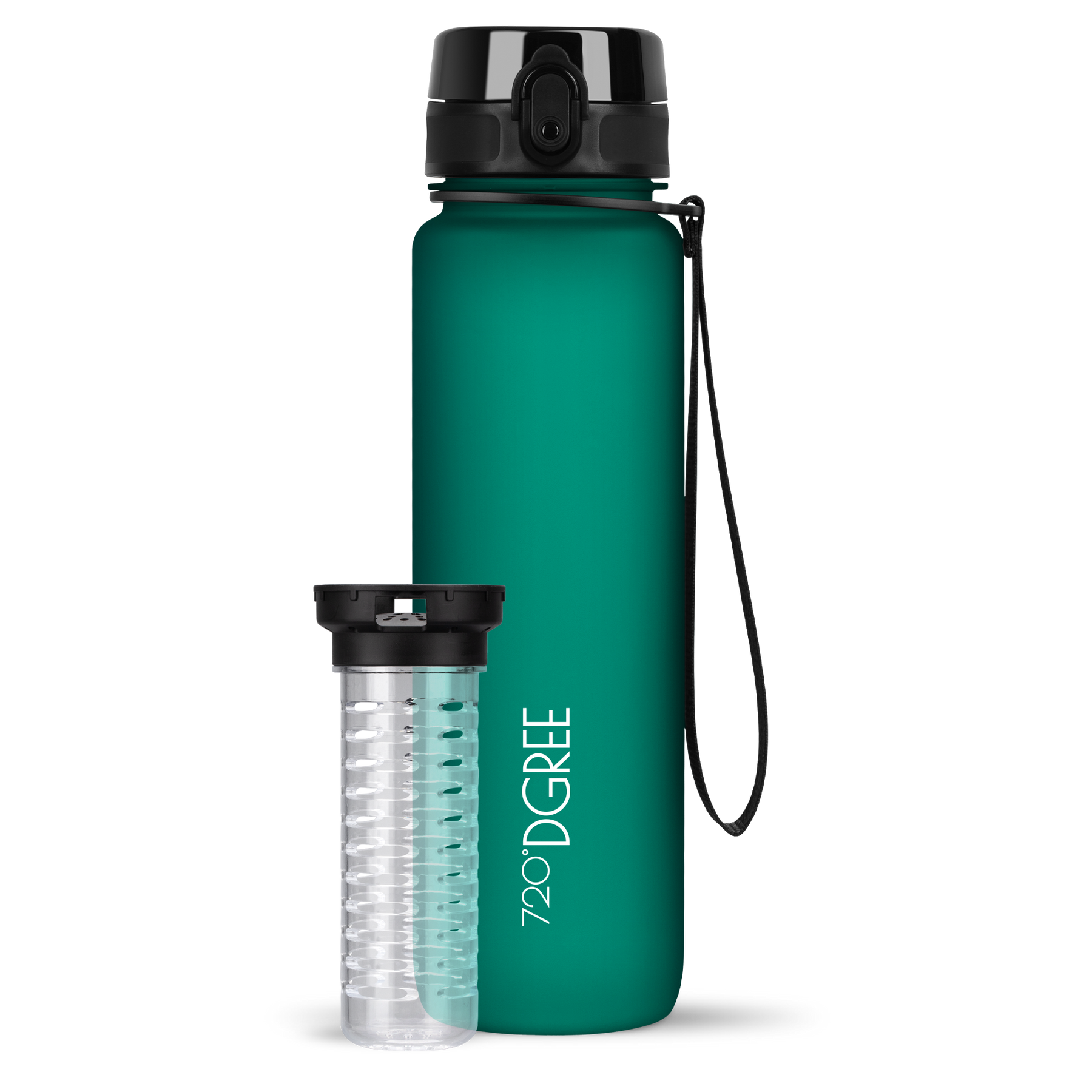 720°Dgree ÜberBottle Trinkflasche 1,5 Liter – SoftTouch, Mit Sieb, BPA-frei 720dgree Trinkflasche 1,5L