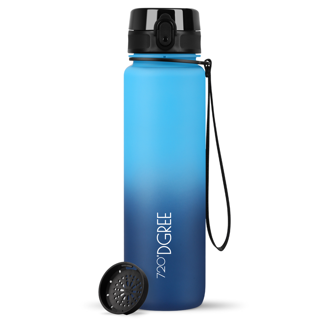 1 Liter Trian Trinkflasche BPA-frei mit Fruchtsieb auslaufsichere
