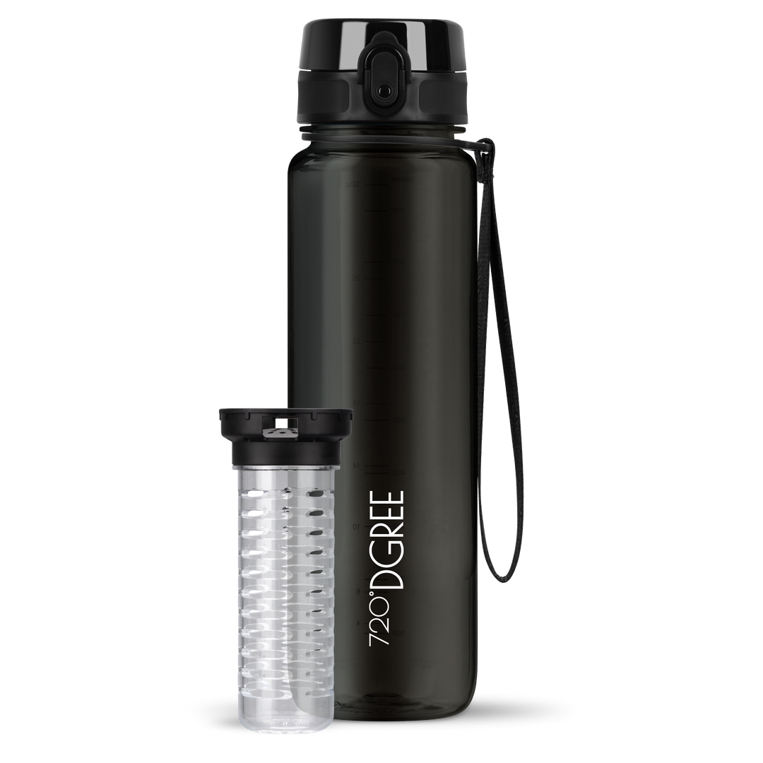 uberBottle crystalClear - Trinkflasche mit Fruchteinsatz