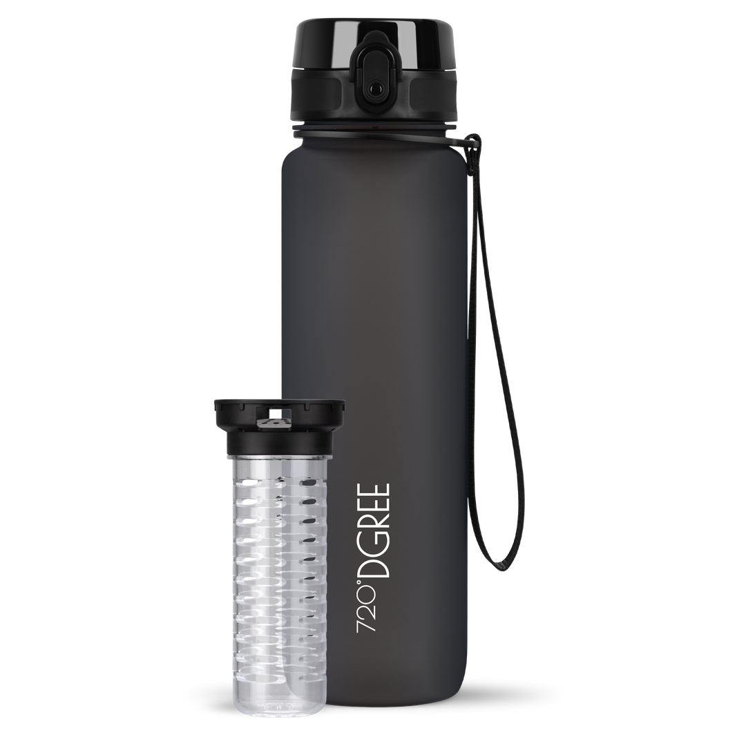 uberBottle matt soft-touch - Trinkflasche mit Fruchteinsatz - BPA-freie  Sport – 720°DGREE