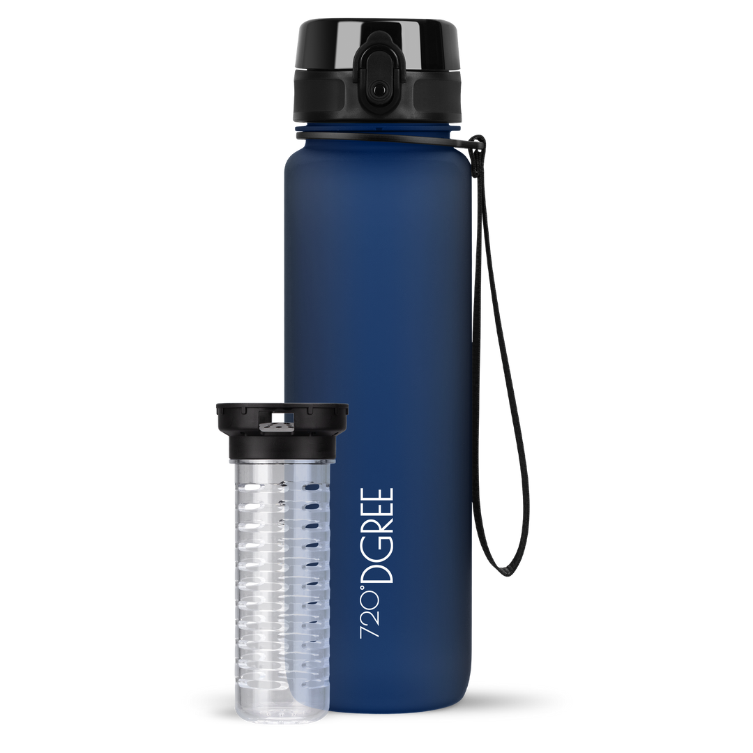 uberBottle matt soft-touch - Trinkflasche mit Fruchteinsatz - BPA-freie  Sport – 720°DGREE