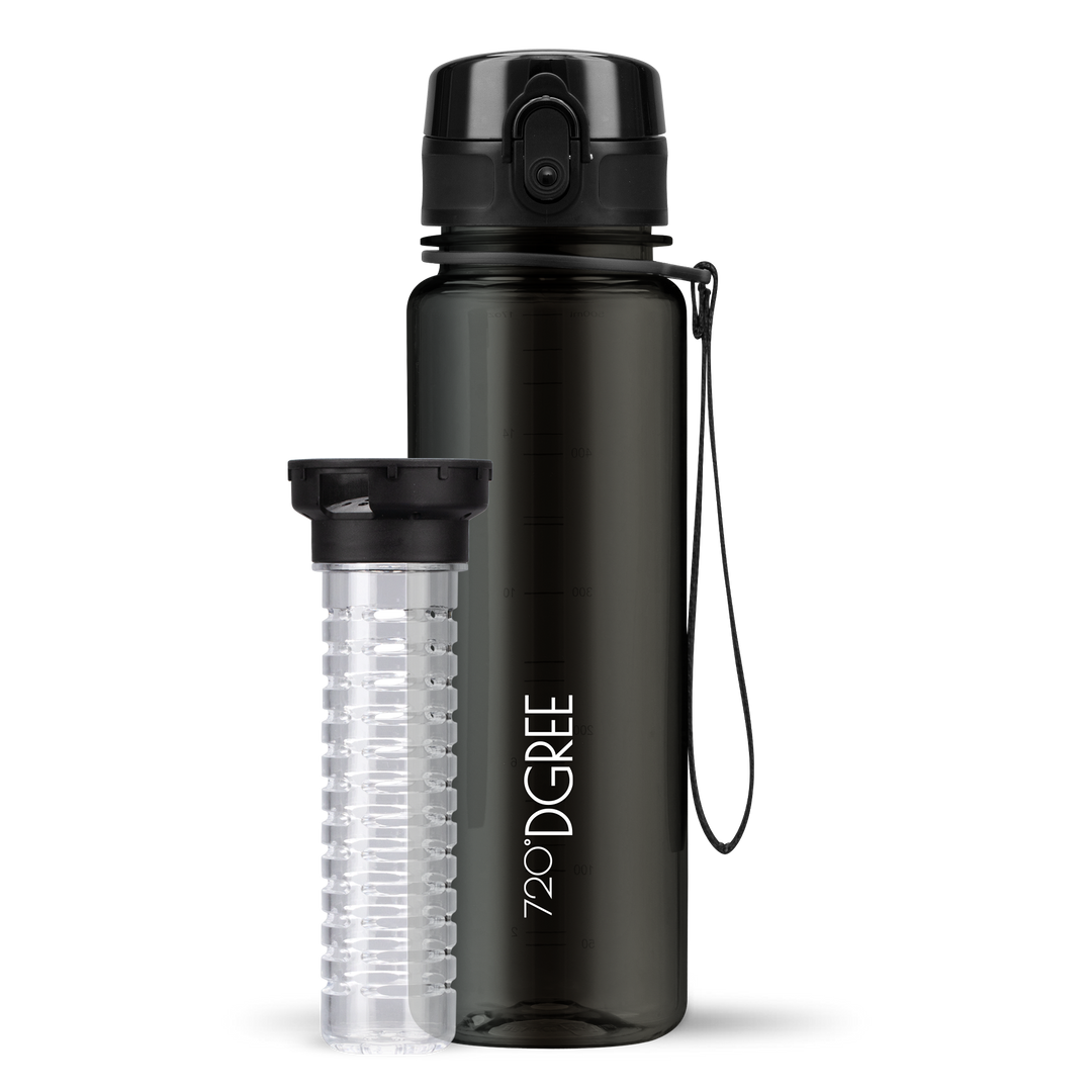 uberBottle crystalClear - Trinkflasche mit Fruchteinsatz