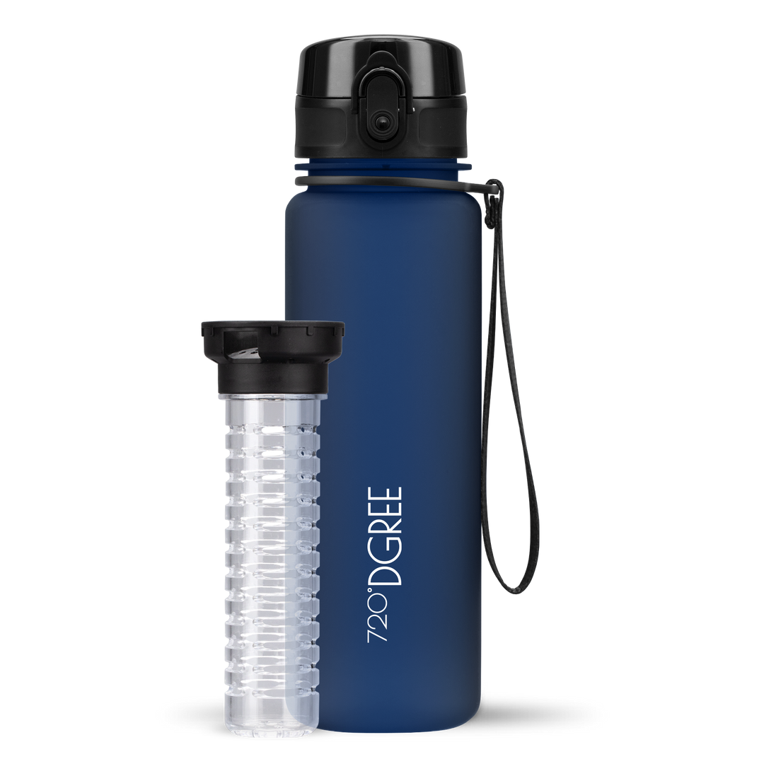 uberBottle matt soft-touch - Trinkflasche mit Fruchteinsatz