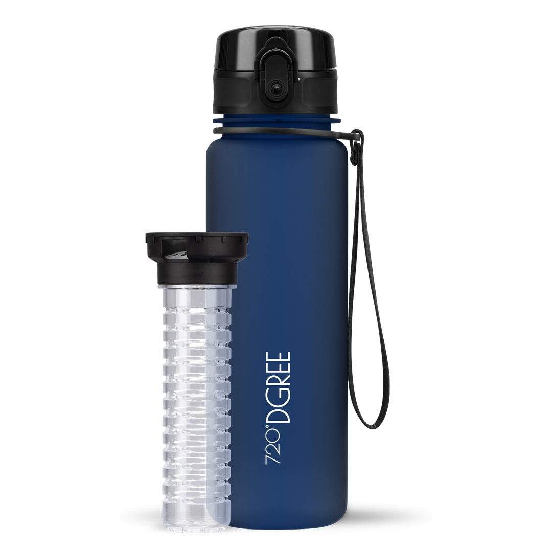 Paket] Trinkflasche Wasserflasche Fruchteinsatz 1,5L - BPA Frei  “uberBottle“ 720 DGREE