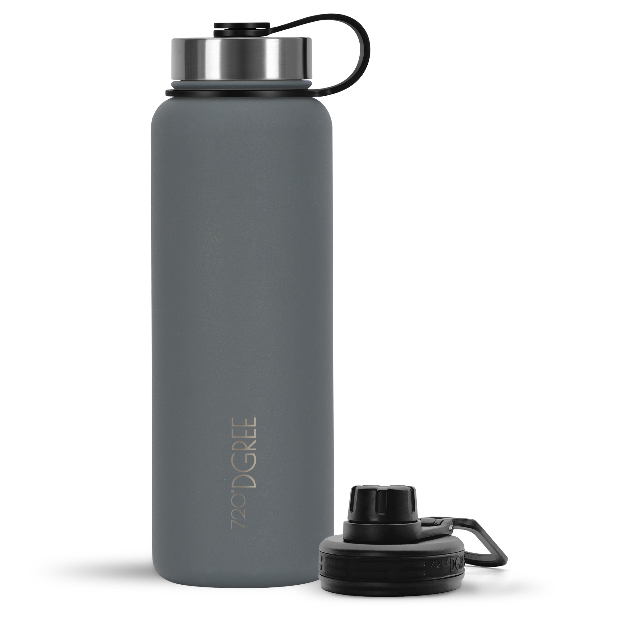 BJPKPK Isolierte Edelstahl-Wasserflasche – 3,6 L (1 Gallone), Marineblau, Mit Griff & Rutschfester Basis